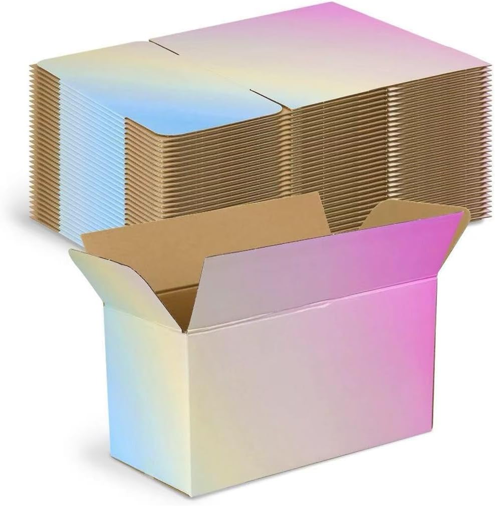 Blue-yellow-purple Shipping Boxes