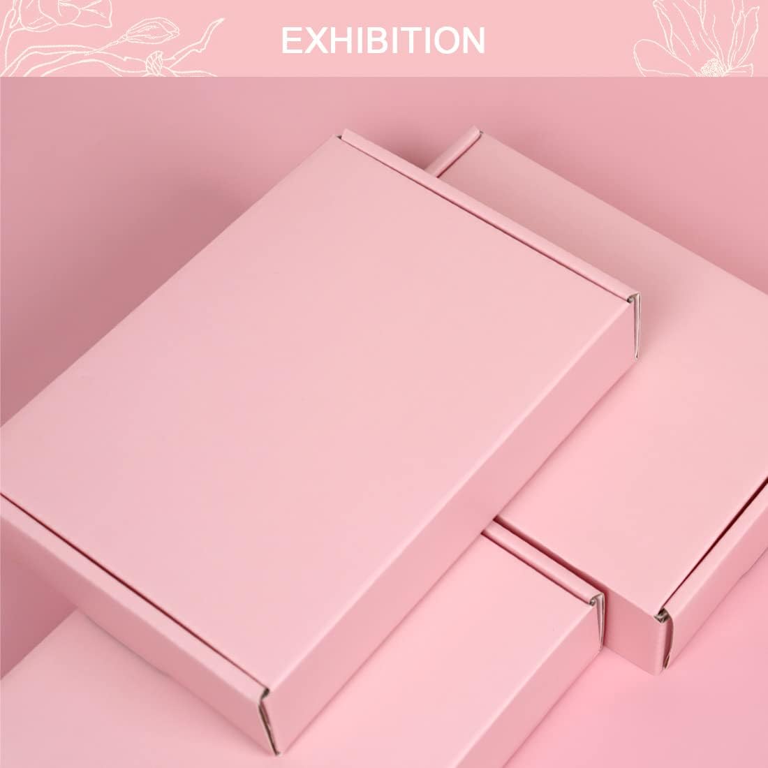 Pink mailer boxes
