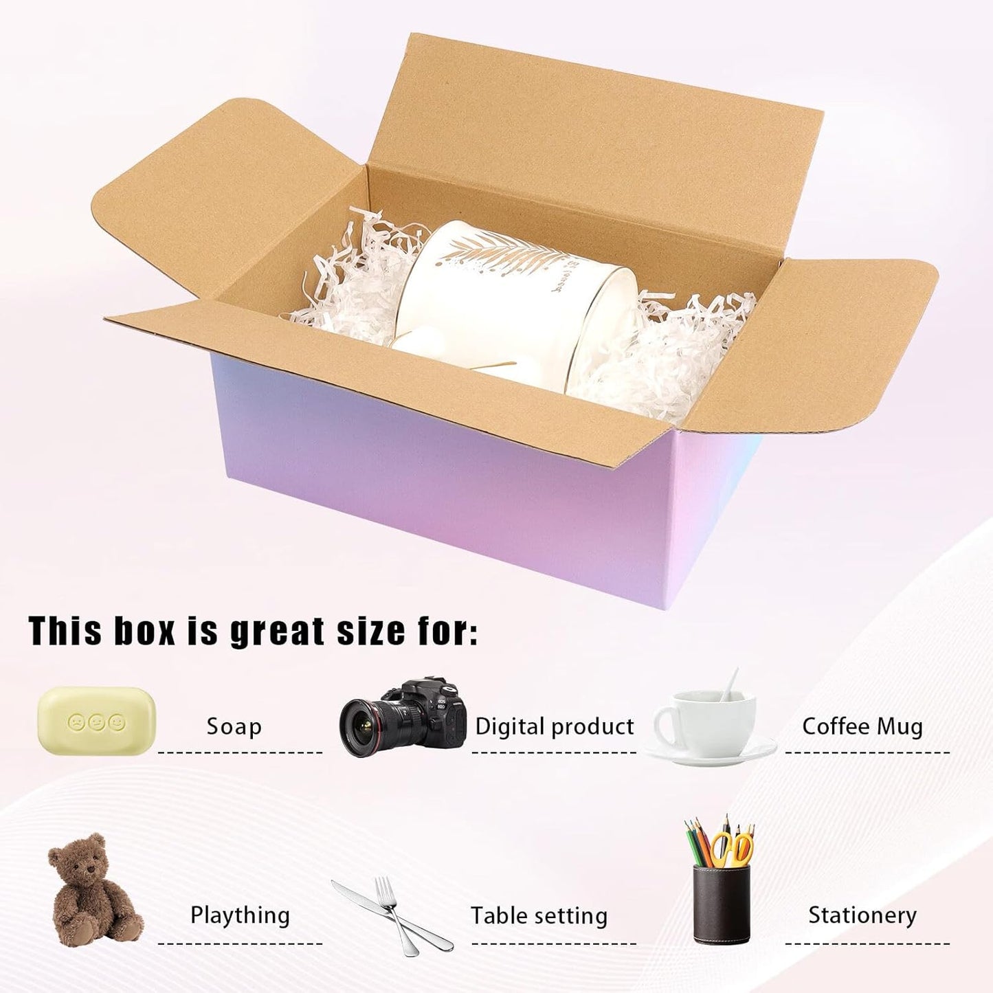 Pink-blue Shipping Boxes