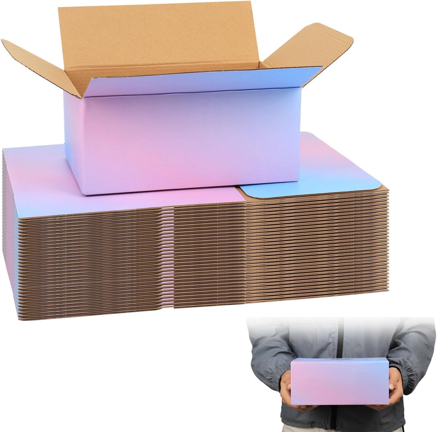 Pink-blue Shipping Boxes