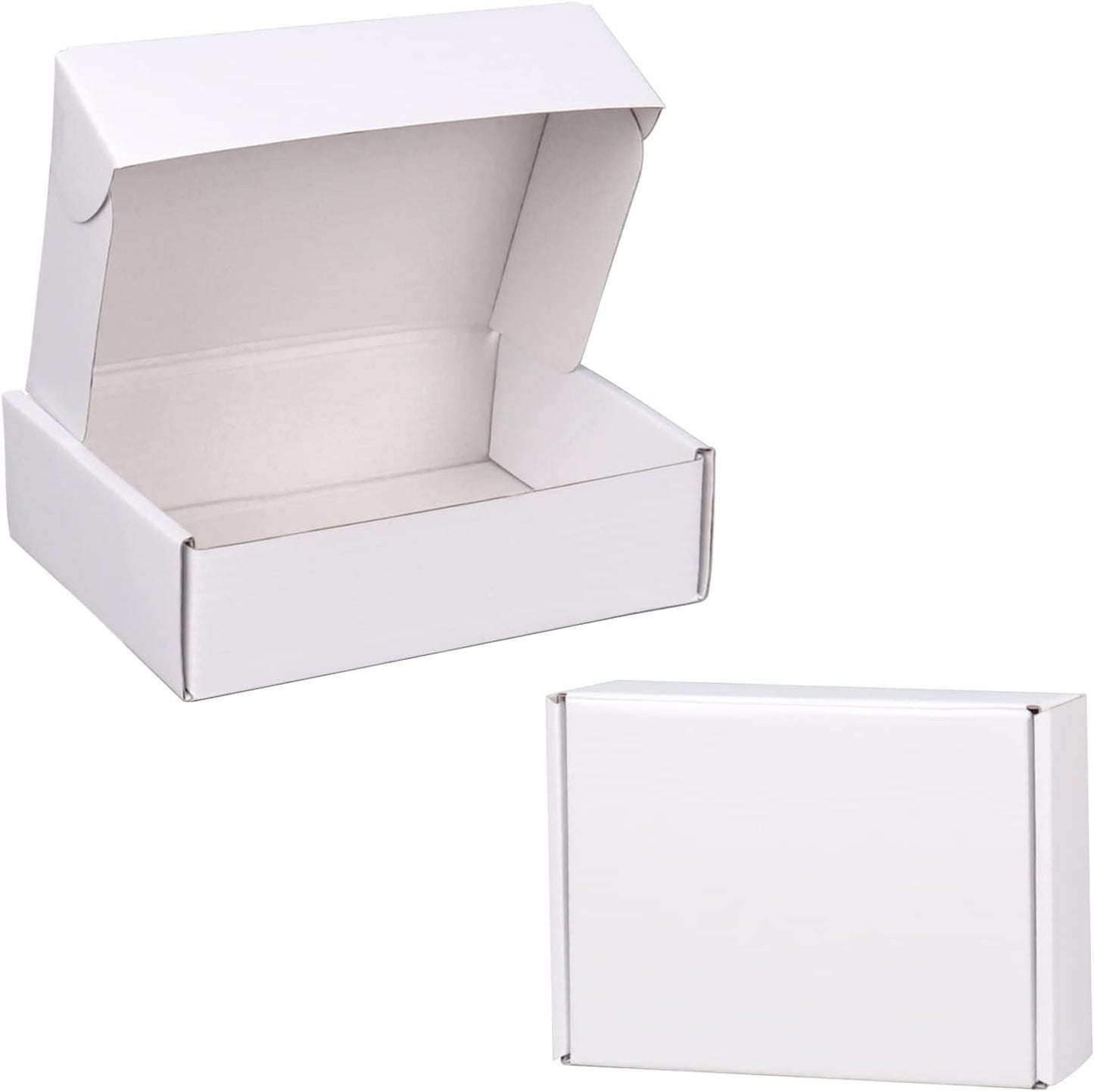 White mailer boxes