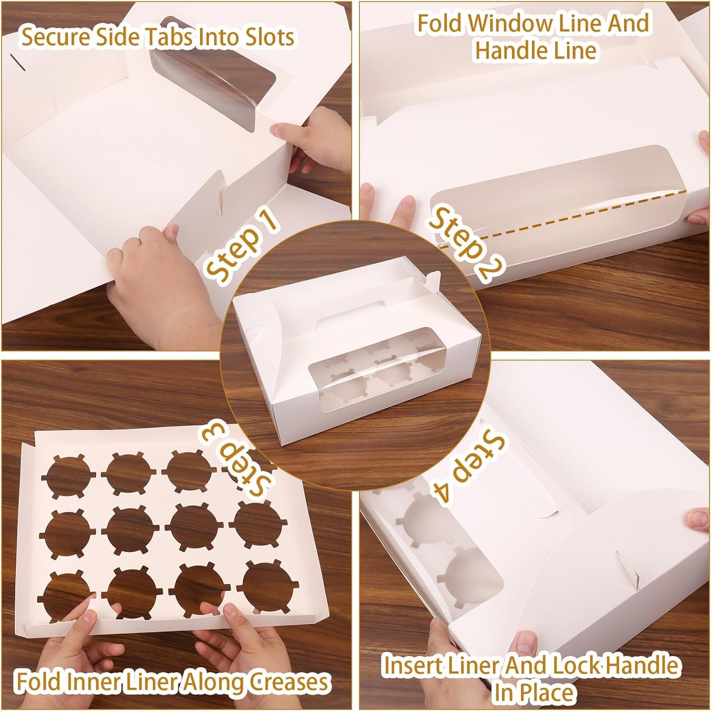 White Cupcake Boxes