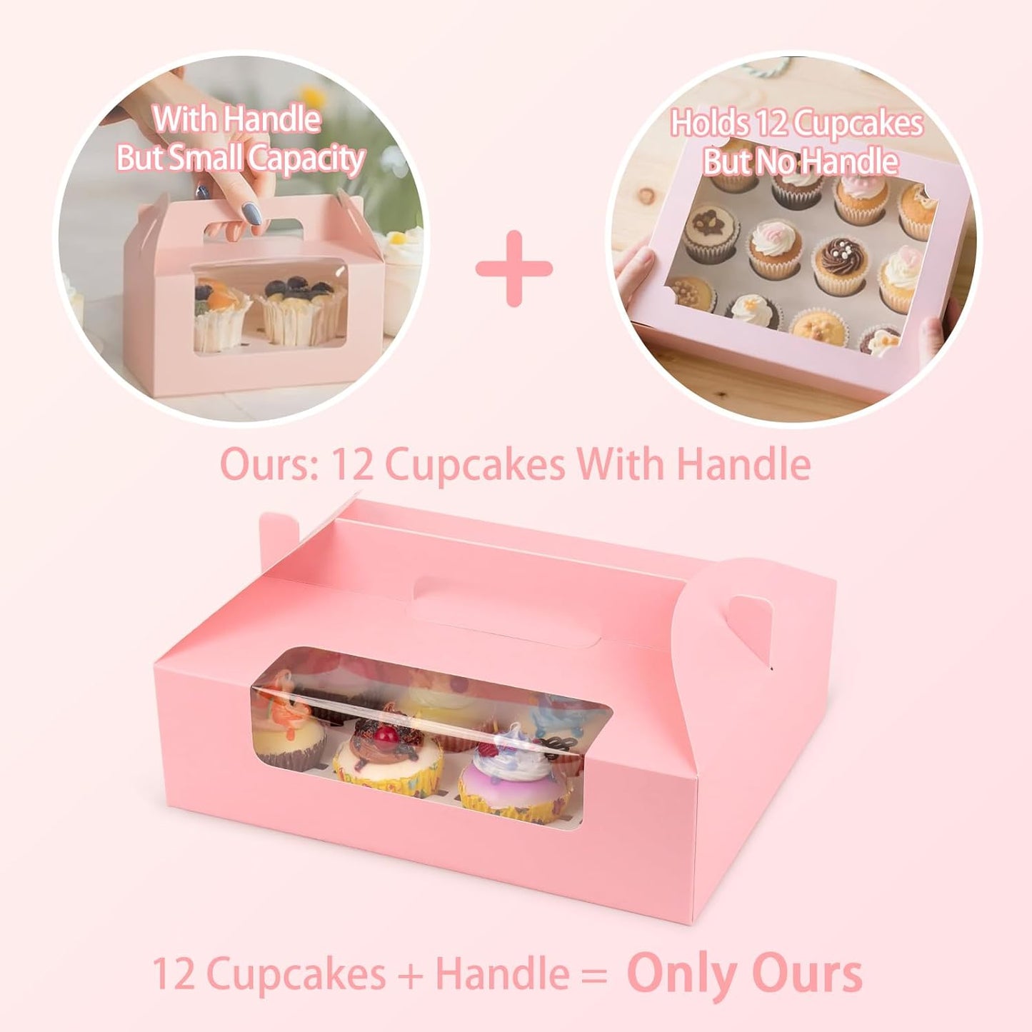 Pink Cupcake Boxes