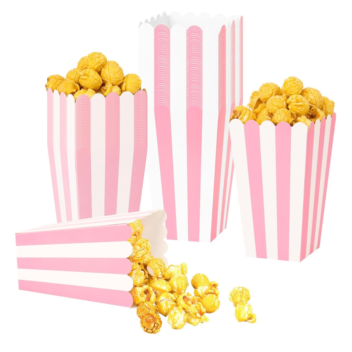 Pink-white Popcorn Boxes
