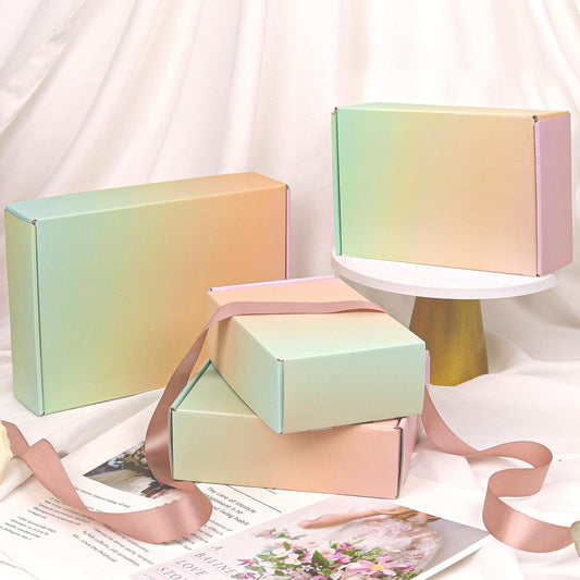 Multiple color gradients Mailer Boxes