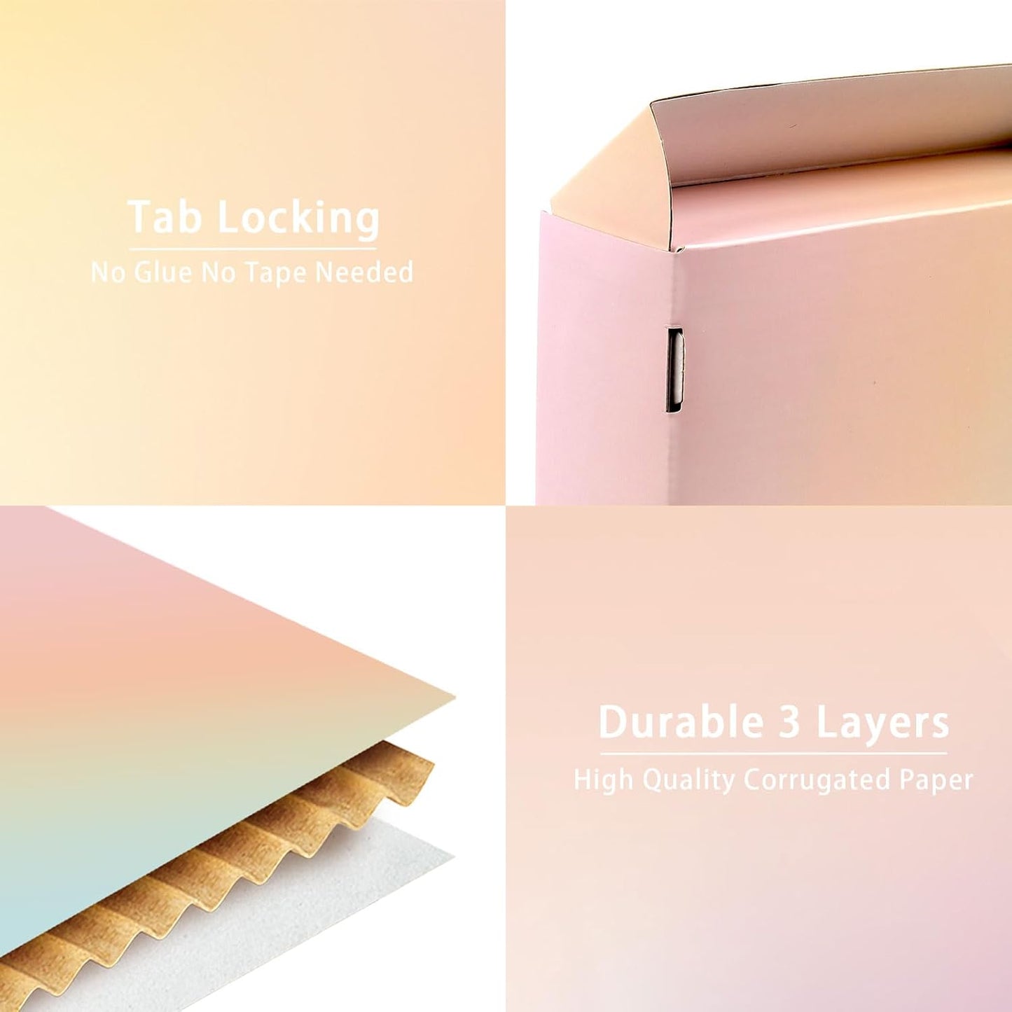 Multiple color gradients Mailer Boxes