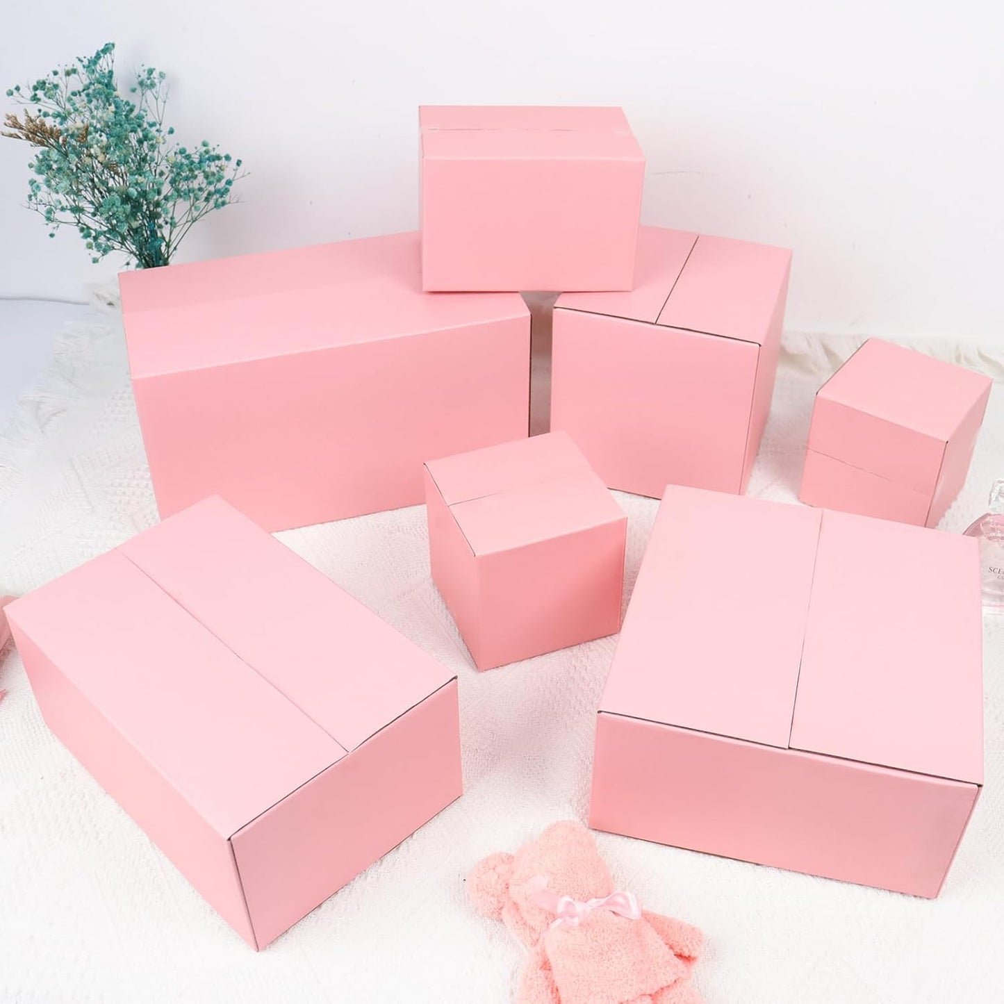 Pink Shipping Boxes
