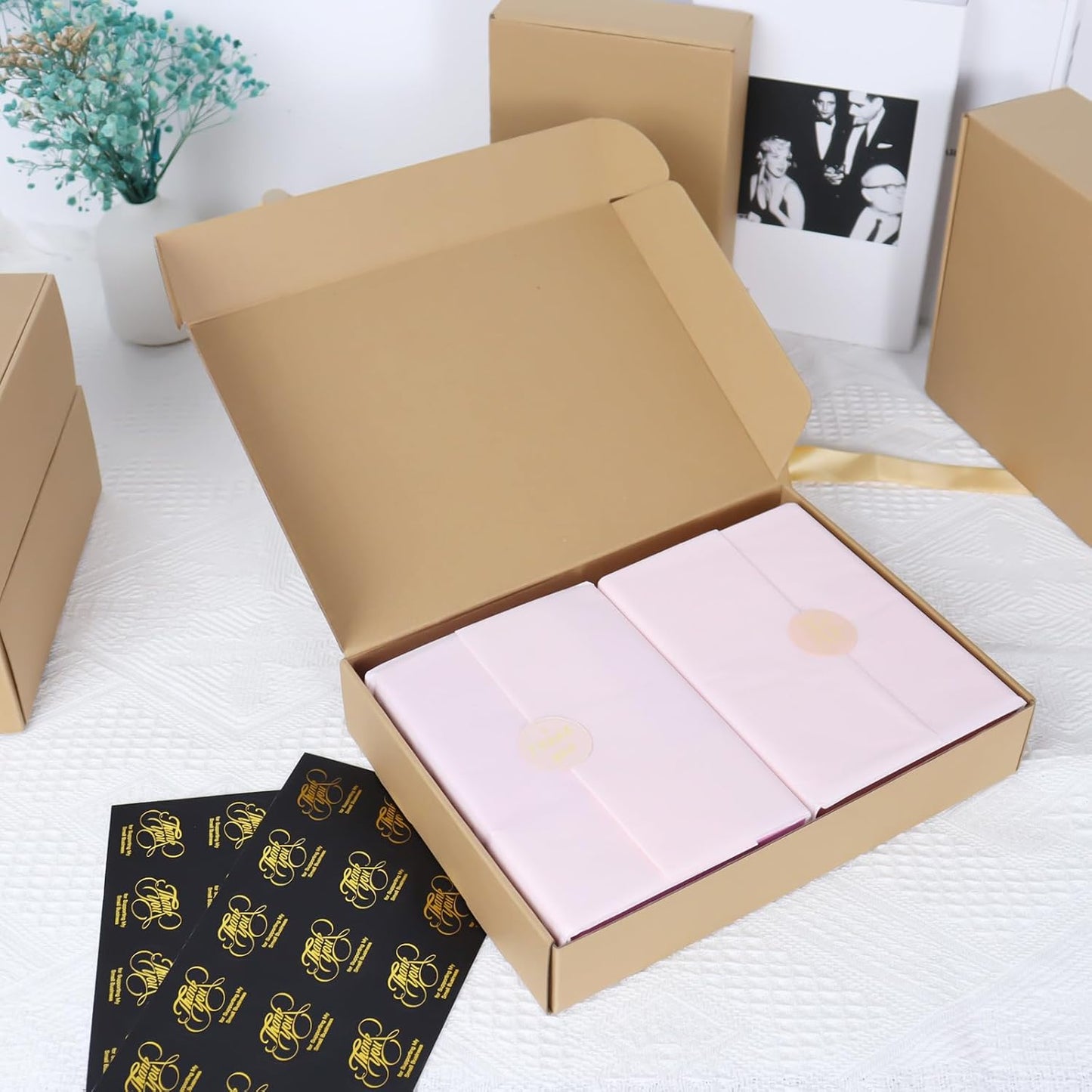 Brown mailer boxes