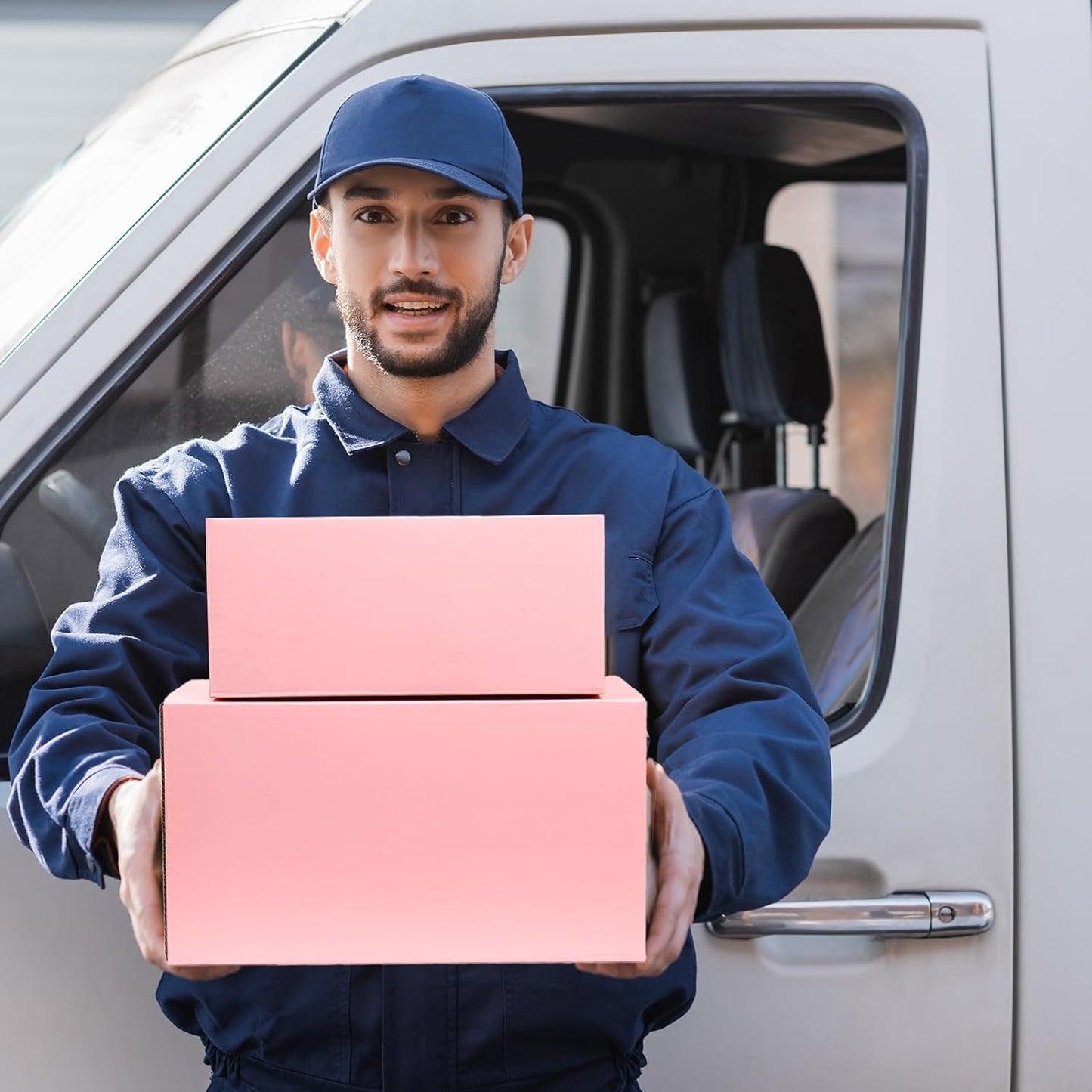 Pink Shipping Boxes