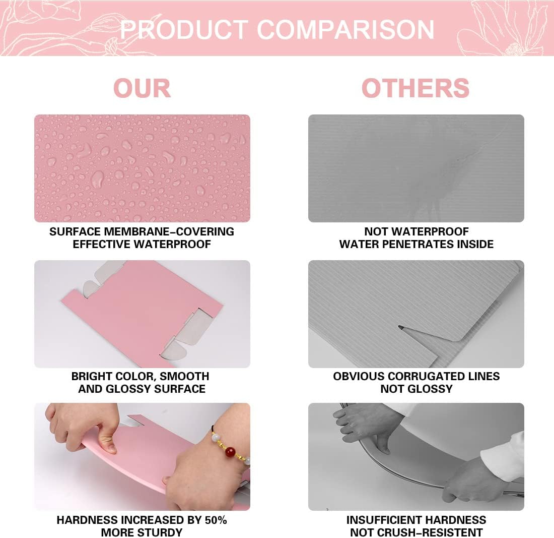 Pink mailer boxes
