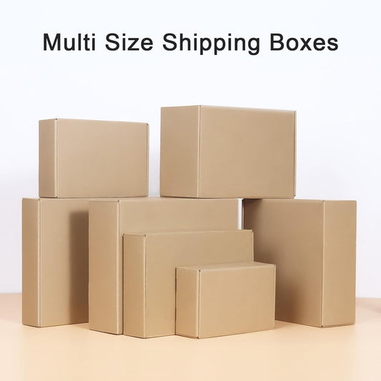 Brown mailer boxes