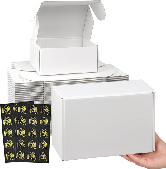 White mailer boxes
