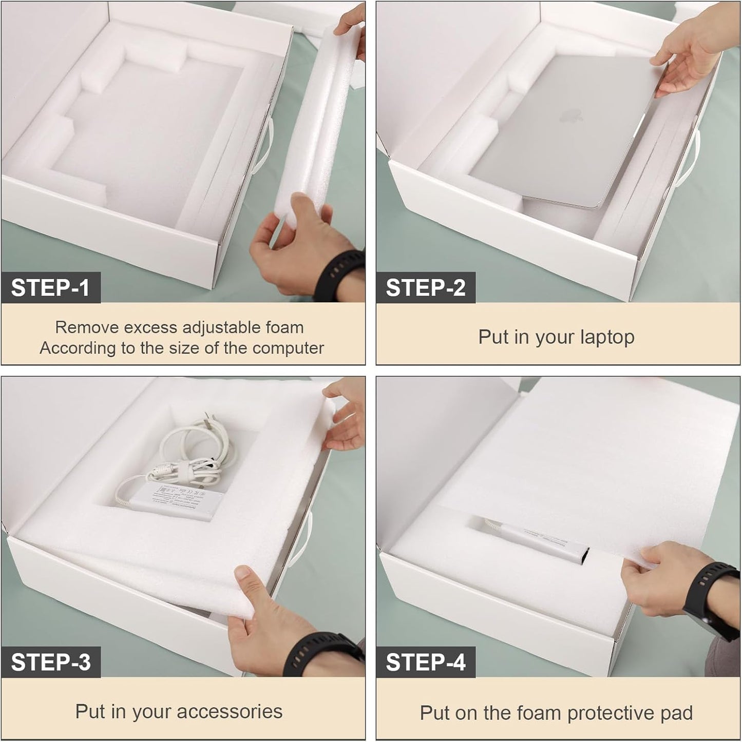 White Laptop Shipping Boxes
