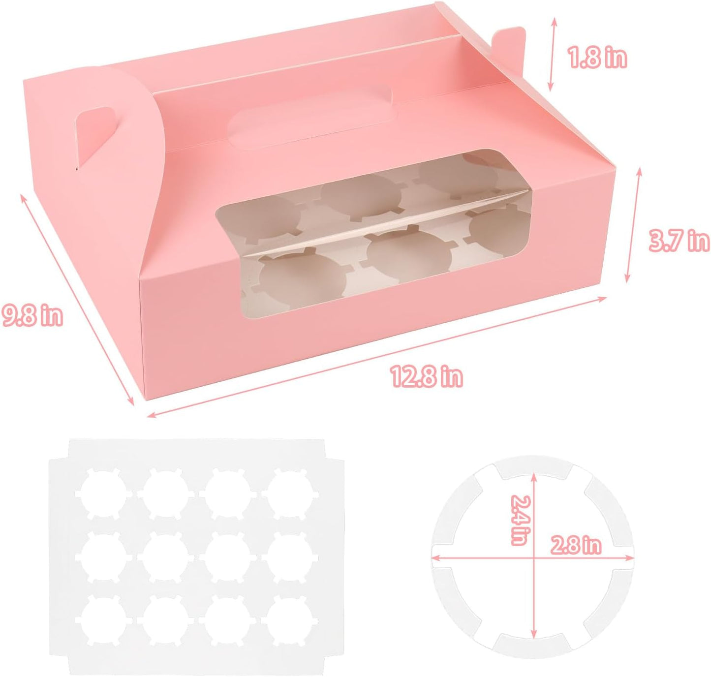 Pink Cupcake Boxes