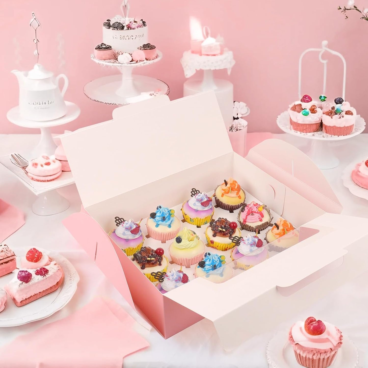 Pink Cupcake Boxes