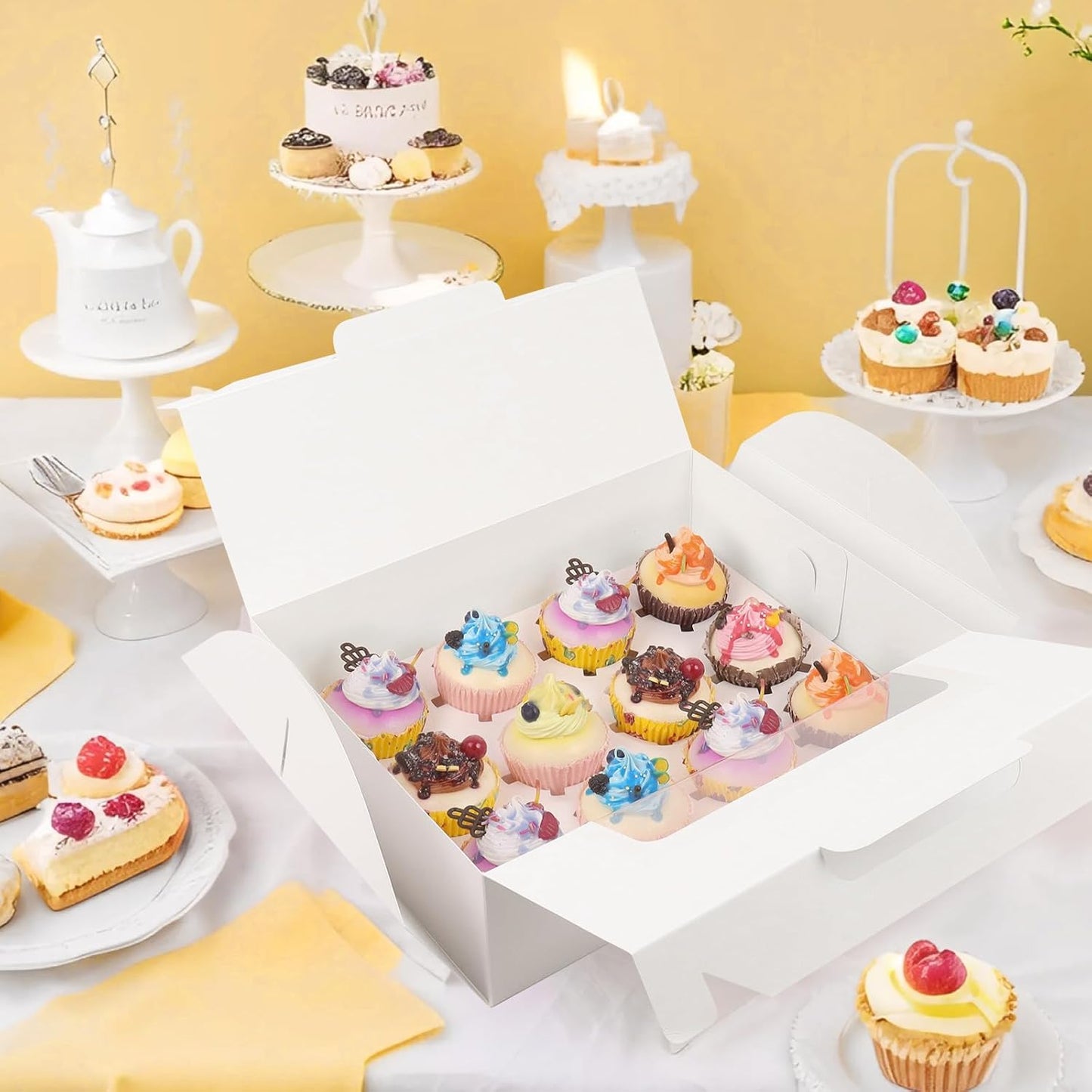 White Cupcake Boxes