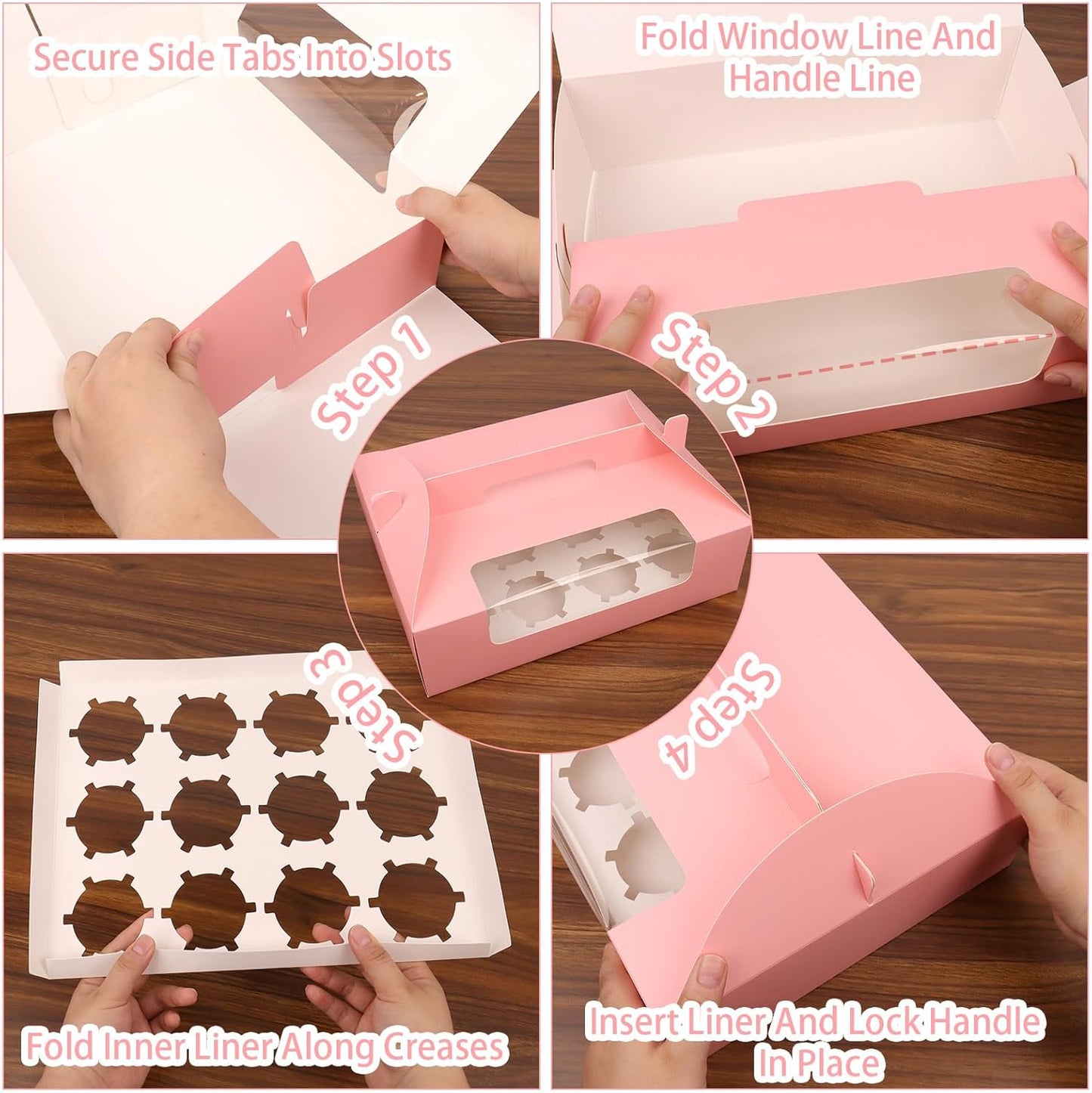 Pink Cupcake Boxes