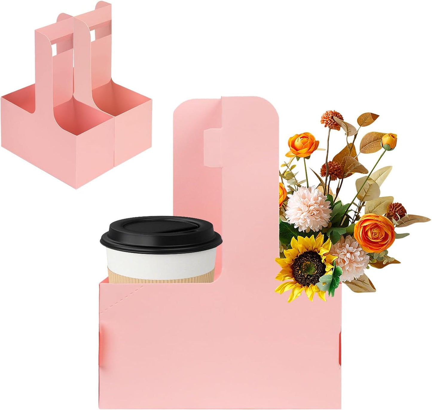 Pink Drink Carrier with Handle