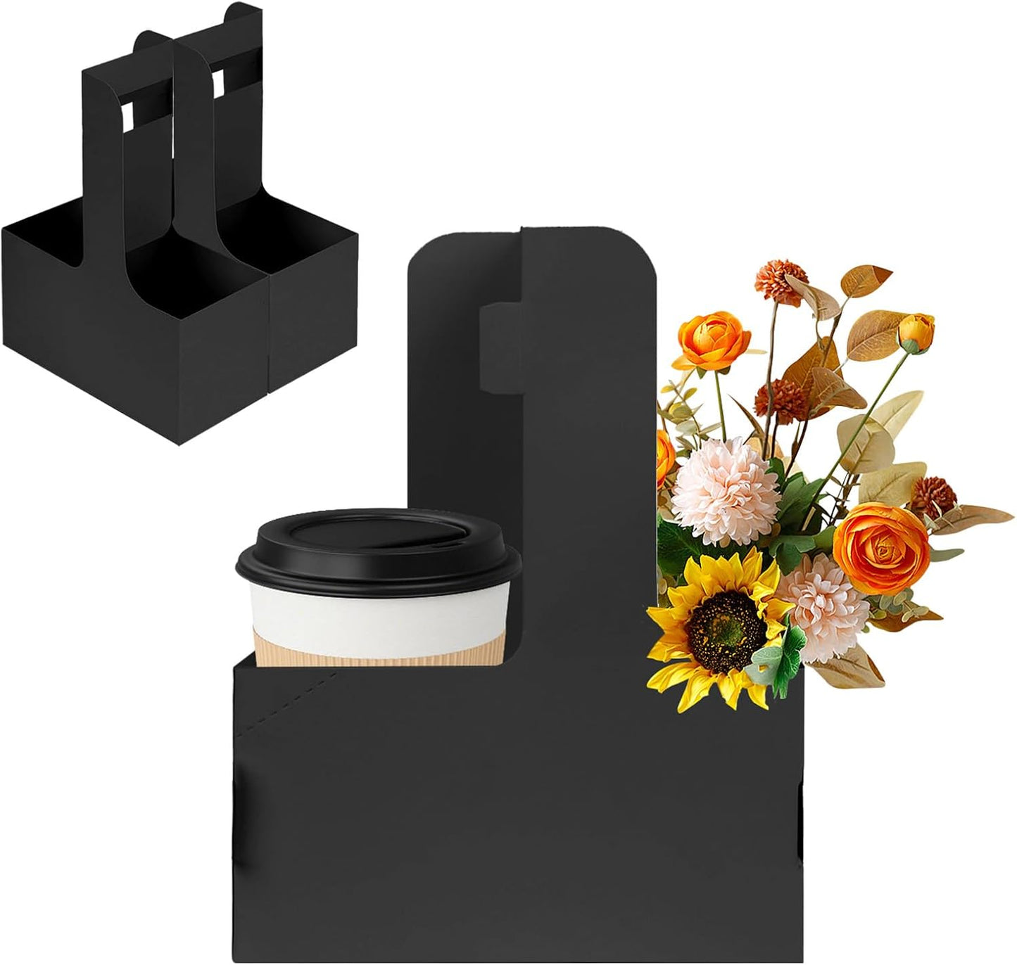 Black Drink Carrier with Handle
