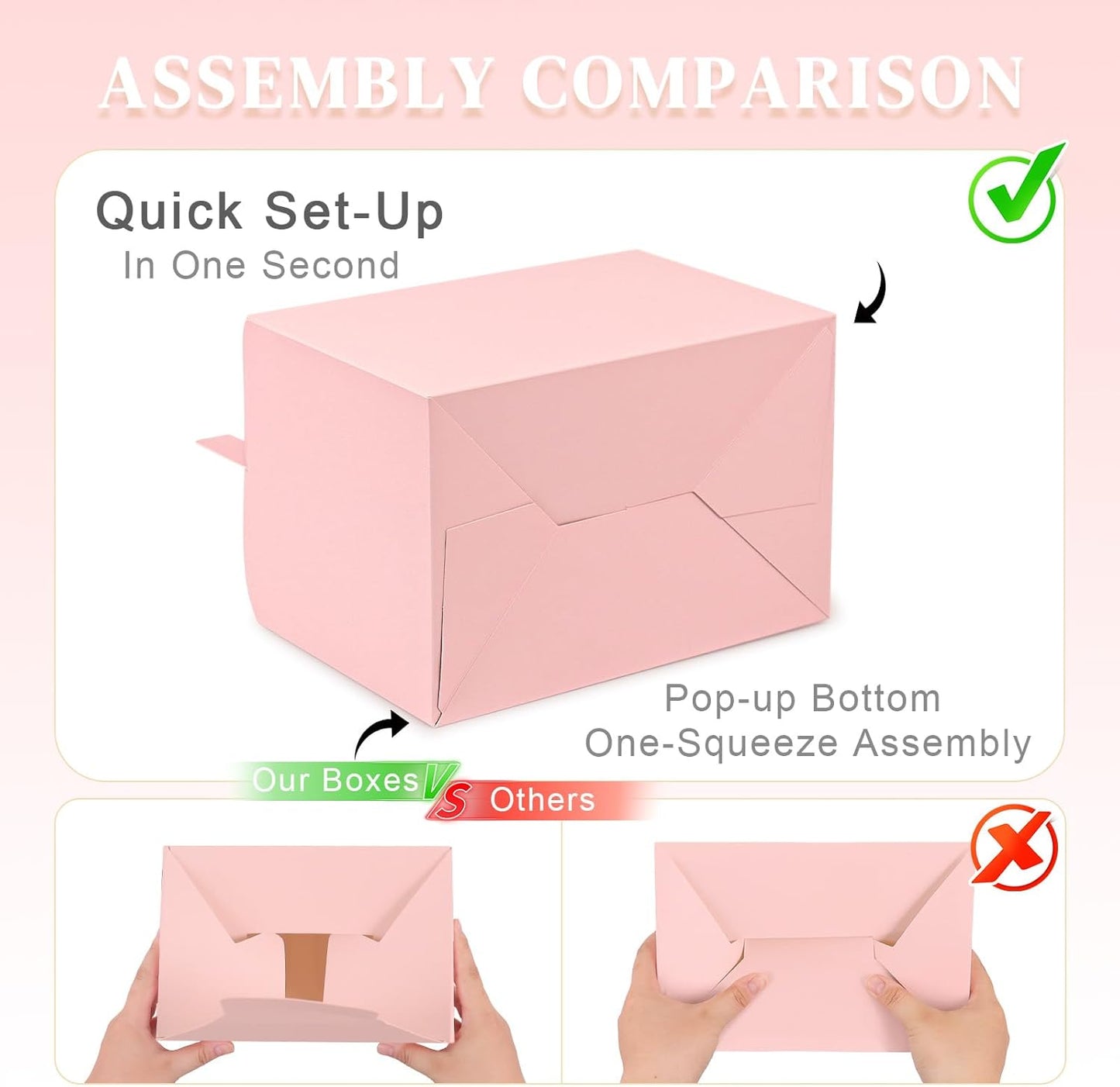 Pink Party Favor Boxes