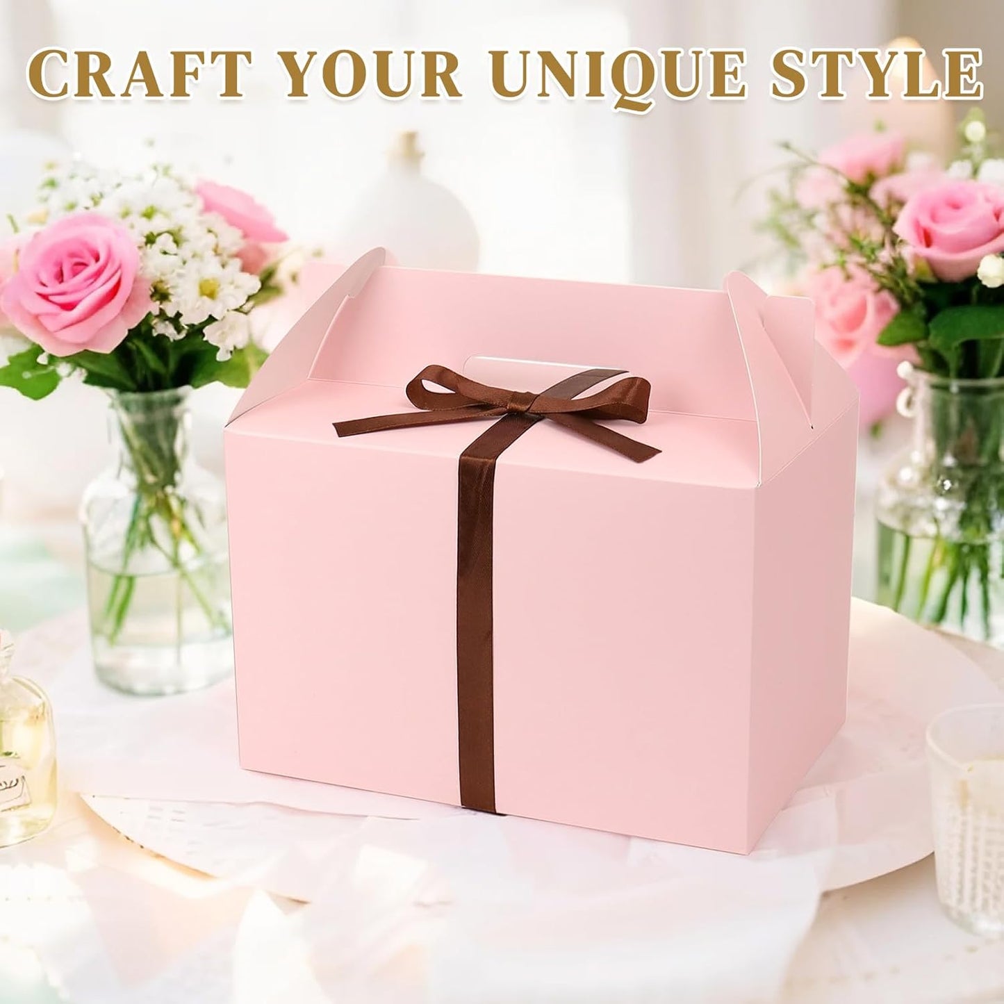 Pink Party Favor Boxes