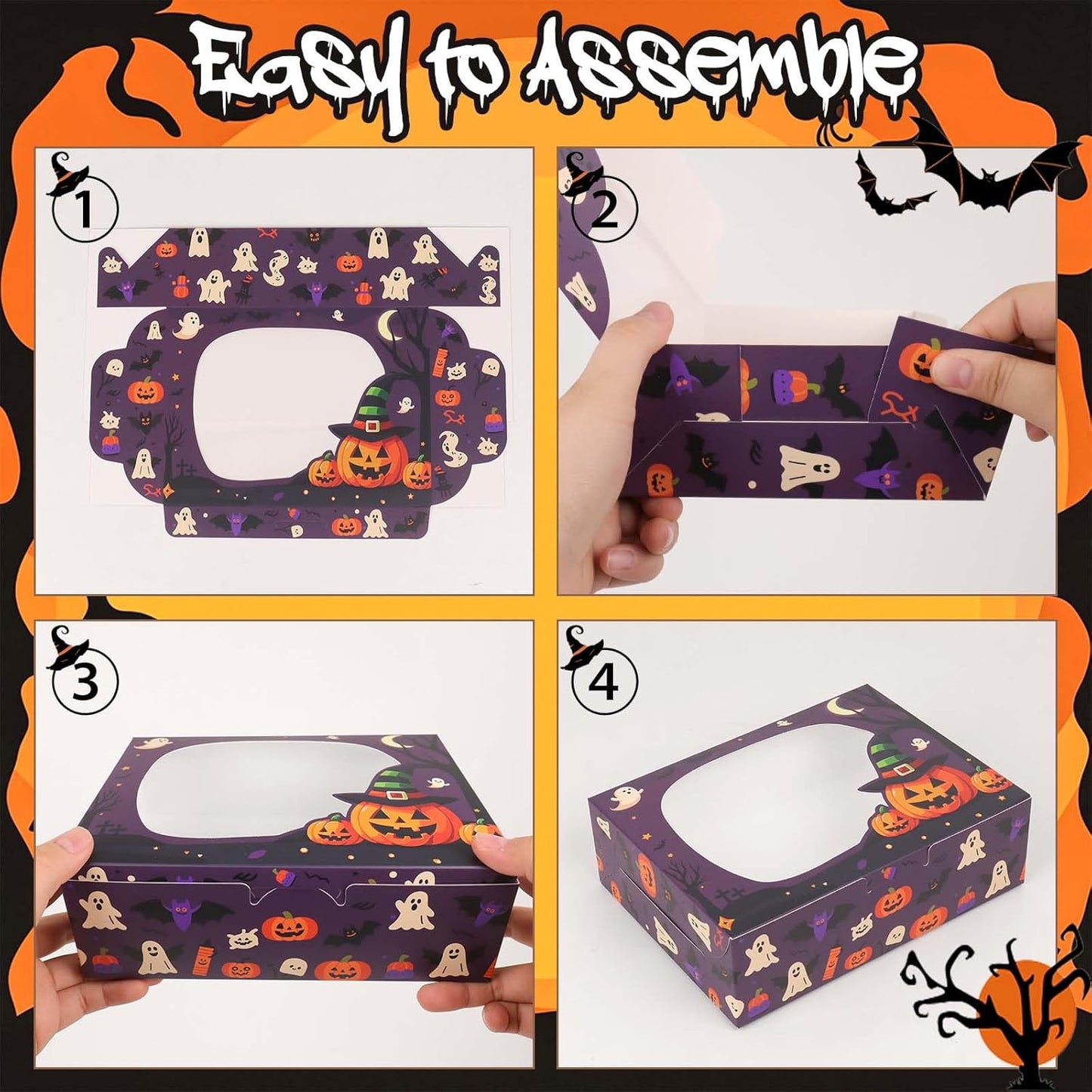 Halloween Bakery Boxes with Window