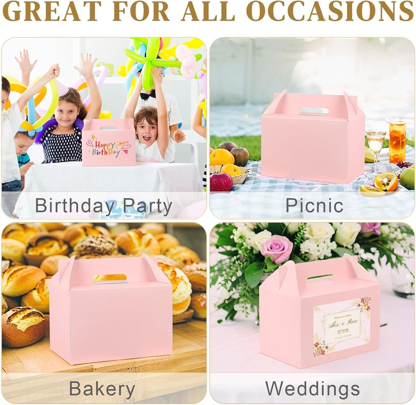 Pink Party Favor Boxes