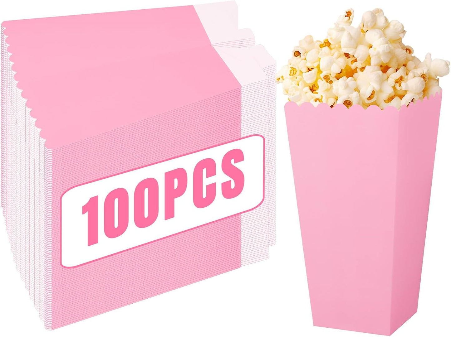 Pink Popcorn Boxes