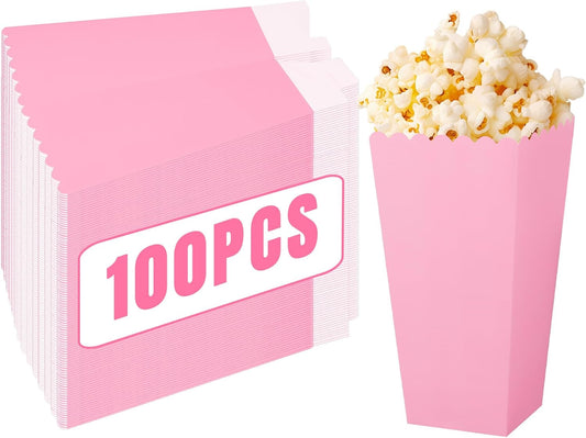 Pink Popcorn Boxes