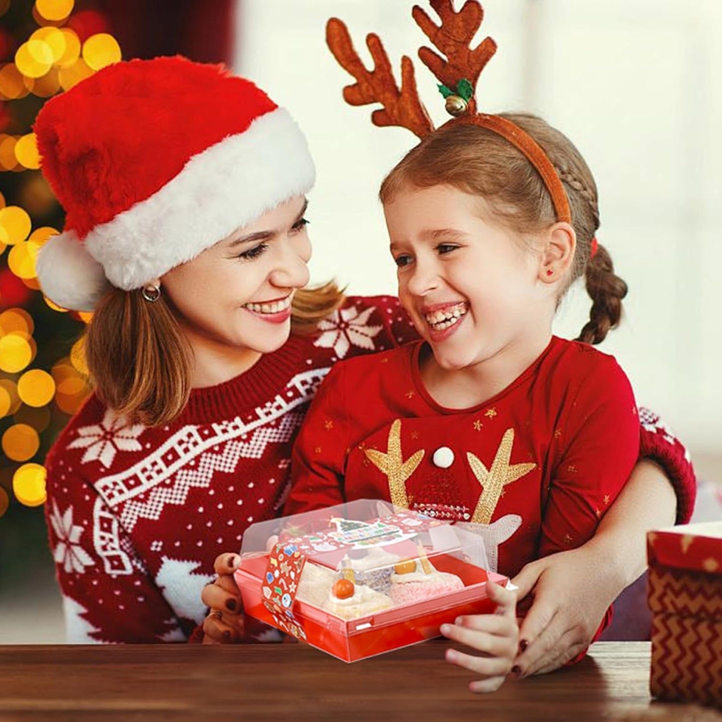 Christmas Charcuterie Boxes with Clear Secure Lids