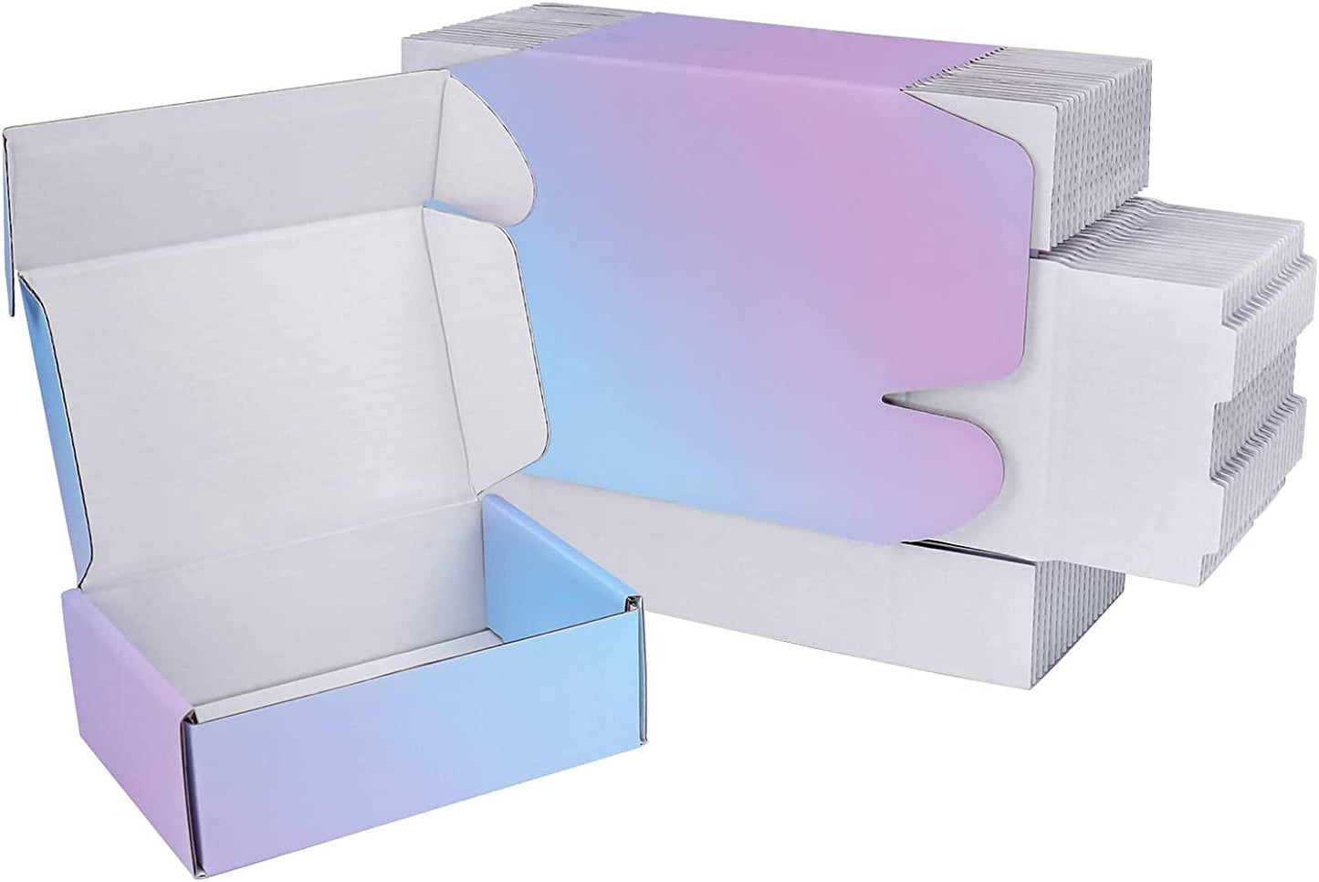 Pink Blue Gradients Mailer Box